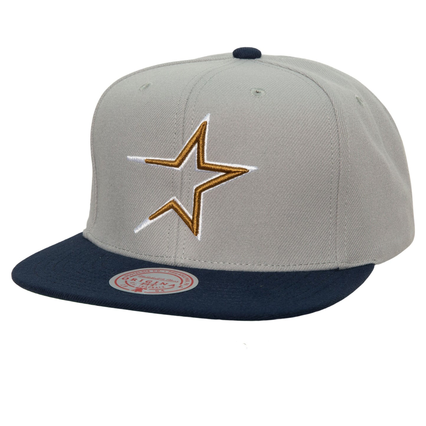 Houston Astros Mitchell & Ness Cooperstown Collection Away Snapback Hat - Gray