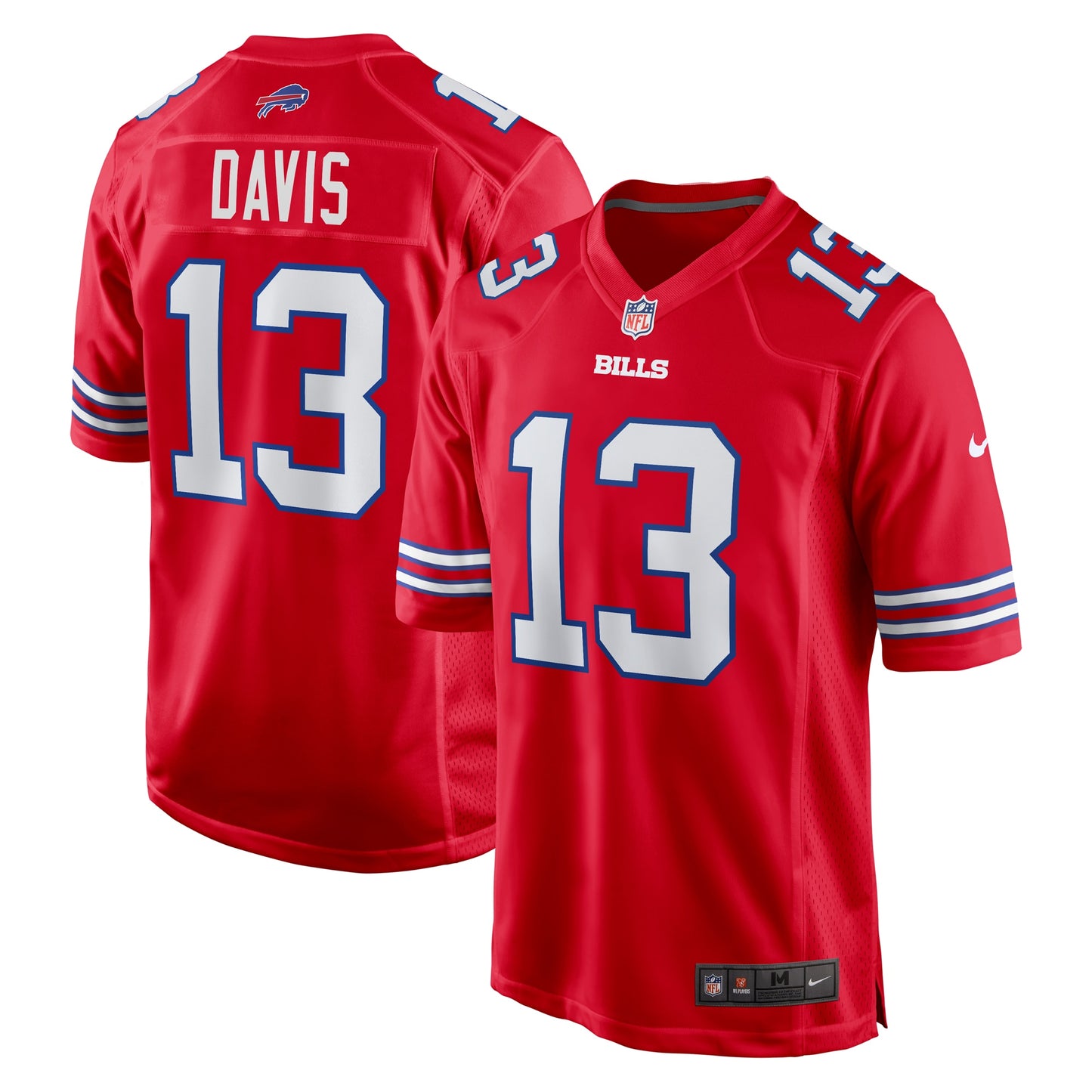 Gabe Davis Buffalo Bills Nike Alternate Game Jersey - Red