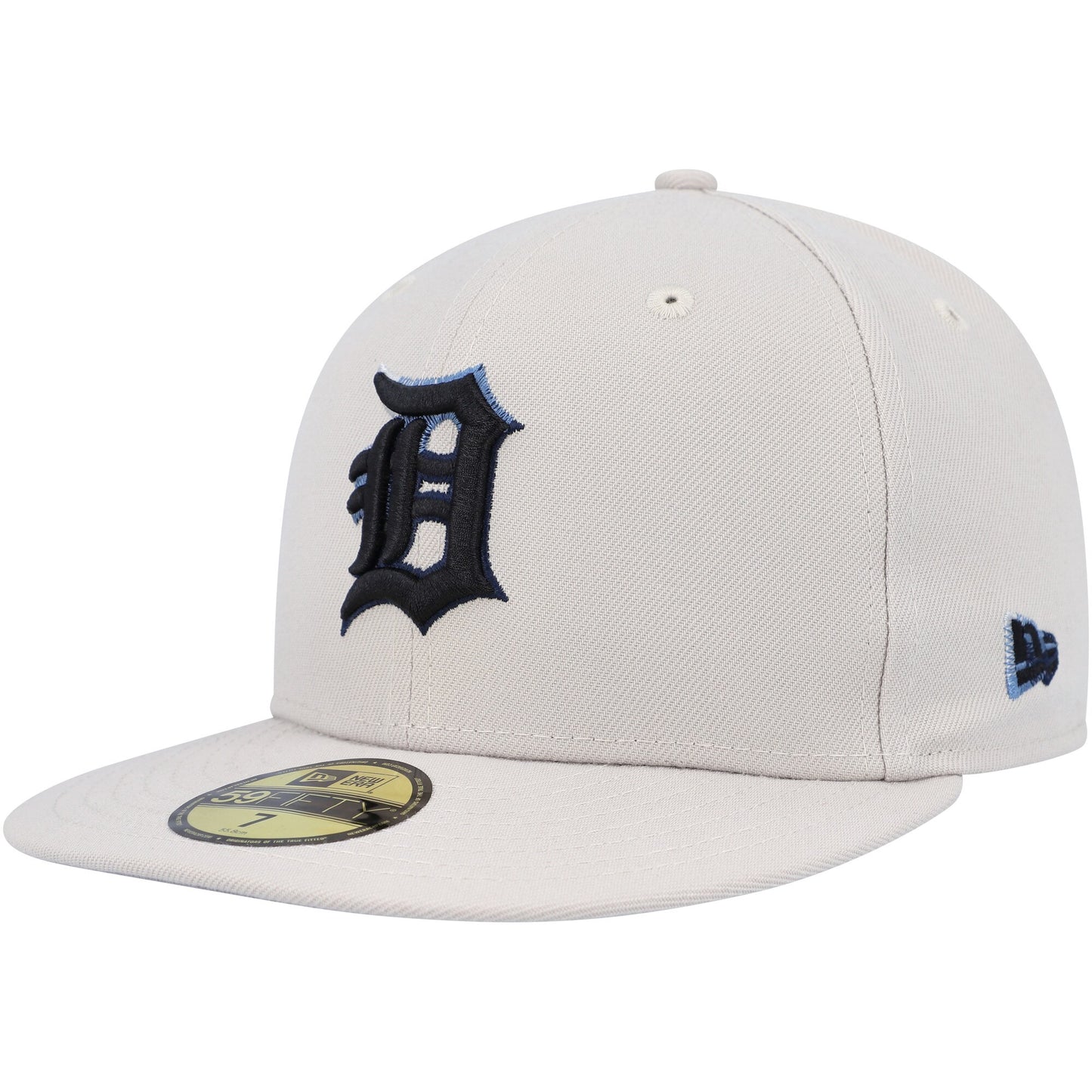 Detroit Tigers New Era Stone Dim Undervisor 59FIFTY Fitted Hat - Khaki