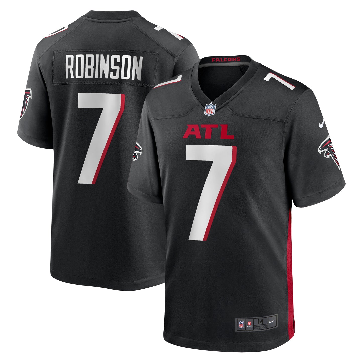 Bijan Robinson Atlanta Falcons Nike 2023 NFL Draft First Round Pick Game Jersey - Black