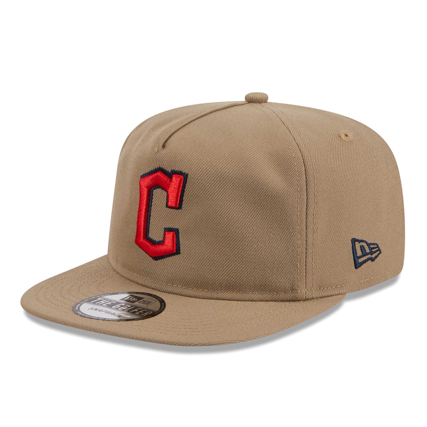 Cleveland Guardians New Era Golfer Adjustable Hat - Khaki