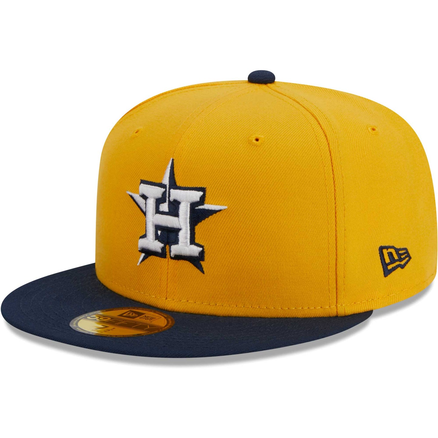 Houston Astros New Era Two-Tone Color Pack 59FIFTY Fitted Hat - Gold