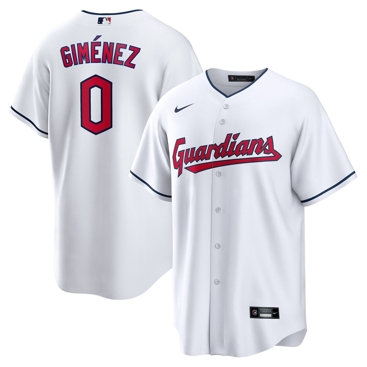 Andres Gimenez Cleveland Guardians Nike Home Replica Player Jersey - White