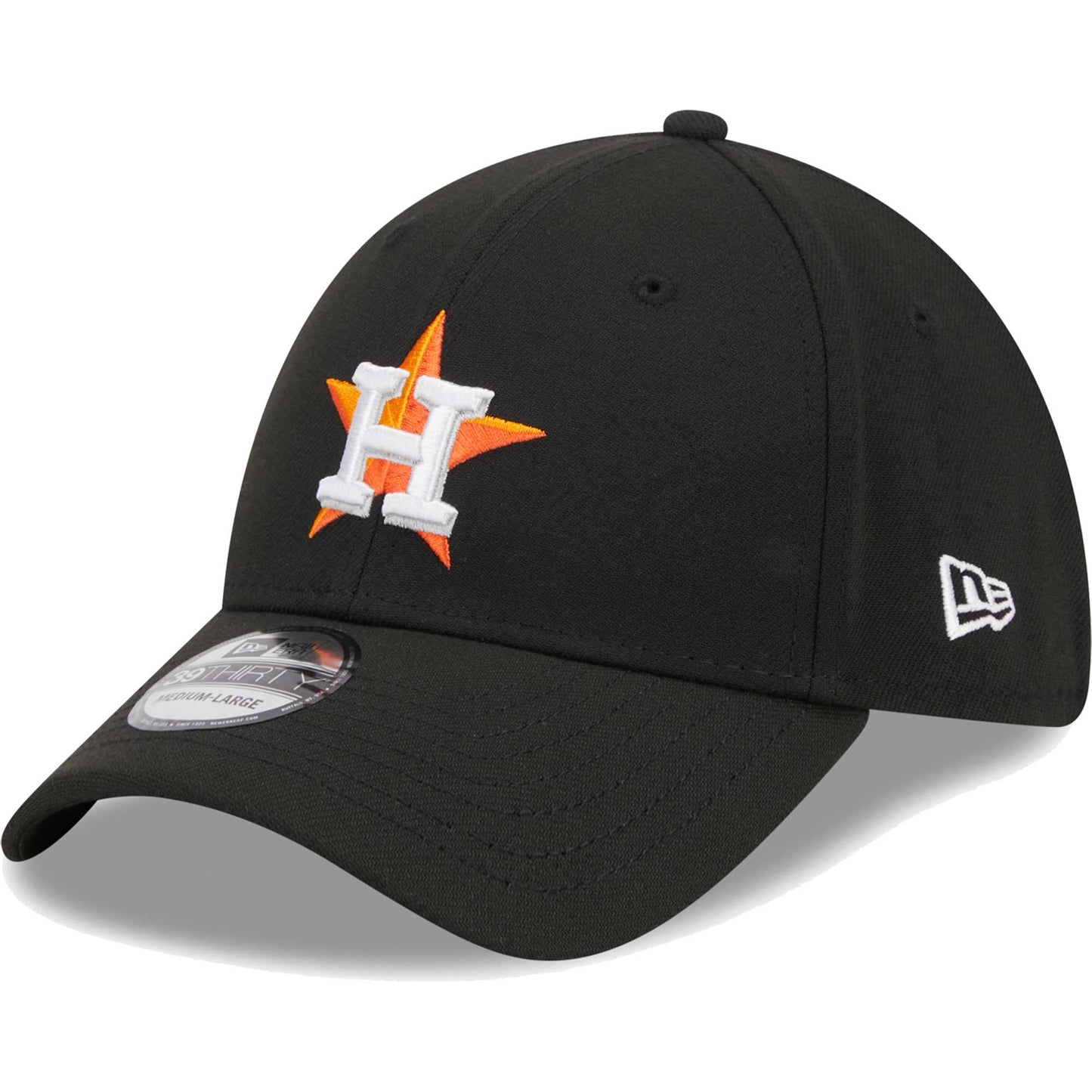 Houston Astros New Era Logo 39THIRTY Flex Hat - Black