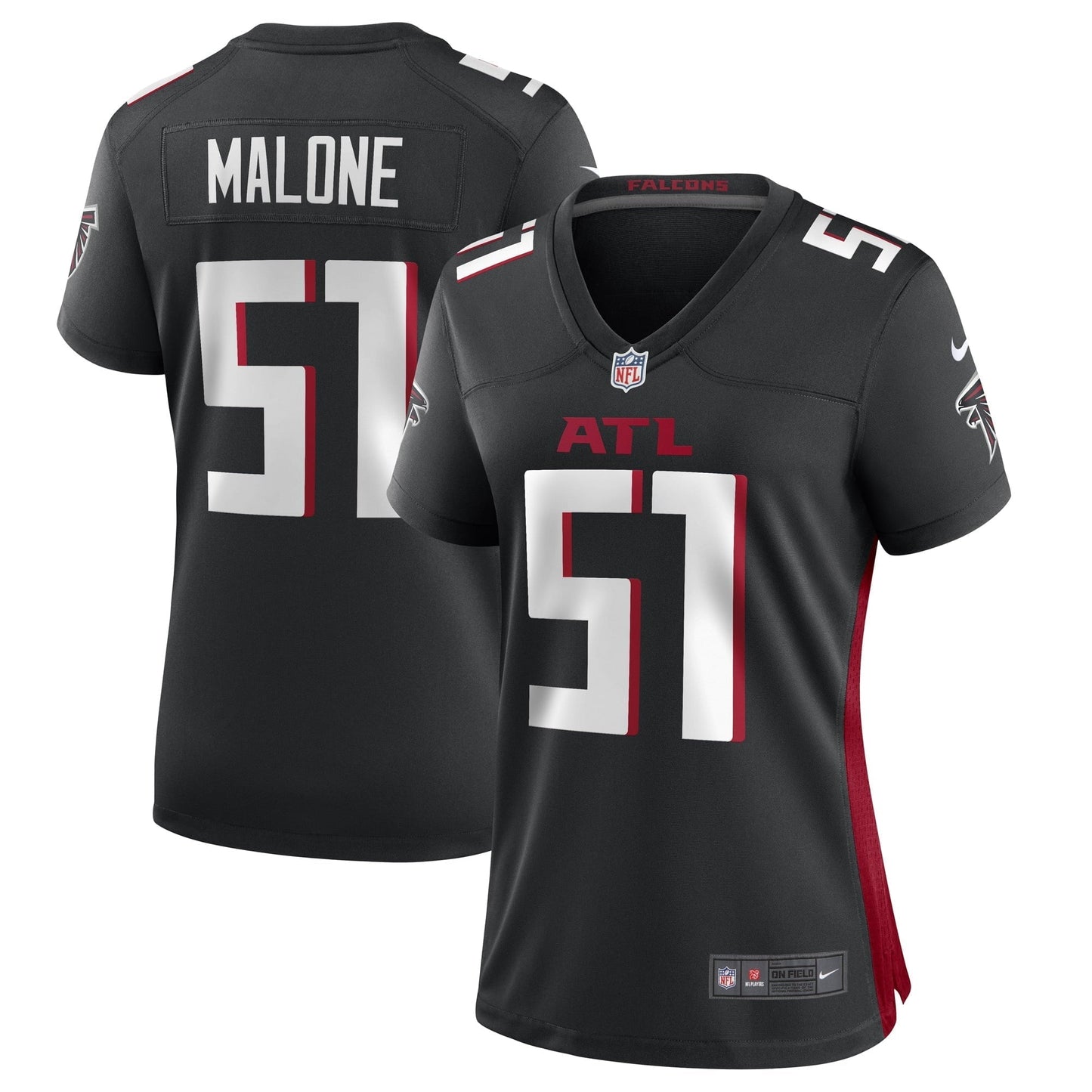 Women's Nike Black DeAngelo Malone Atlanta Falcons Game Player Jersey